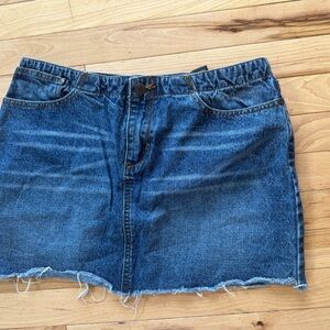 Express Dark Blue Denim Mini Skirt ladies size 9-10